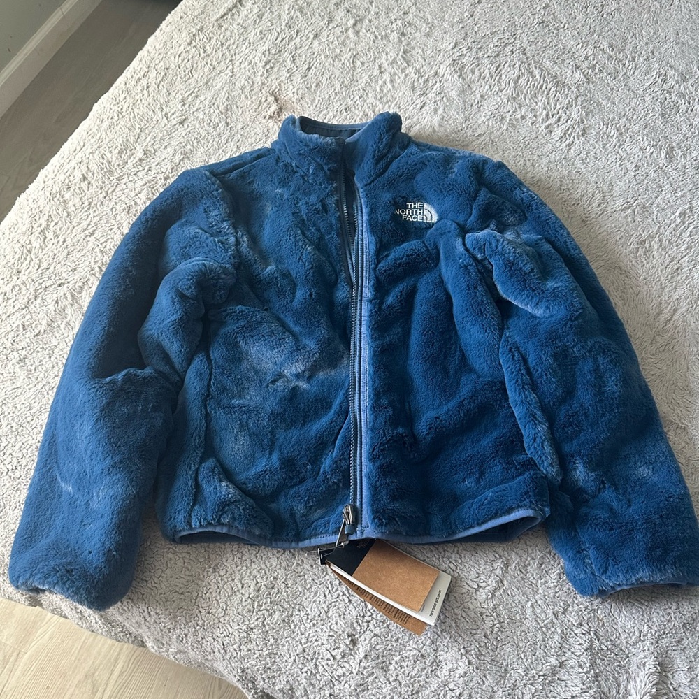 North face jacket size M(10) in blue reversible